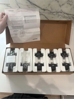WOLF Black Knob Kit - Replacement Stove Knobs